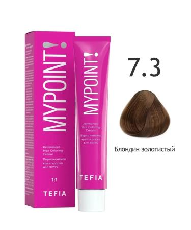 TEFIA Hair dye 7.3 Blond Golden Mypoint 60ml