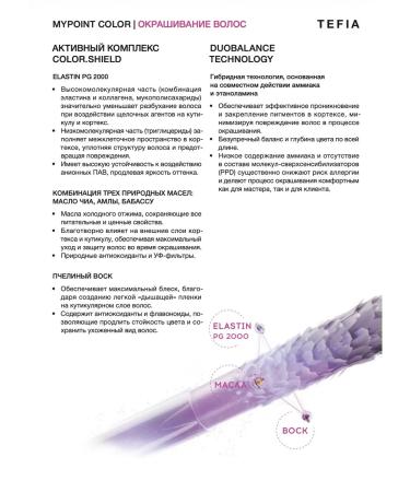 TEFIA Hair dye 7.3 Blond Golden Mypoint 60ml - Buy Online on GoSupps.com