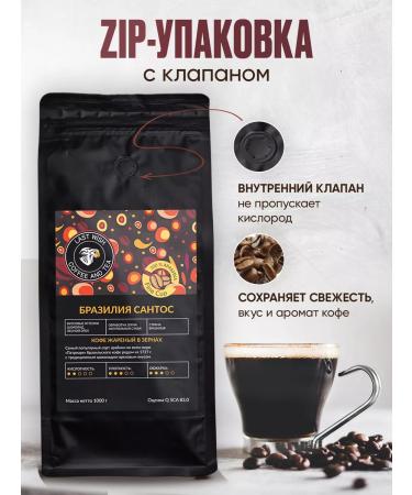 LAST WISH Grain fried coffee Santos Arabica 100% 1 kg - Buy Online on GoSupps.com
