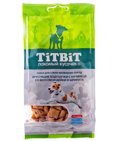 Titbit Crushing pads with turkey and spinach 95g