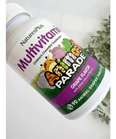Natures Plus Animal Parade multivitamins for children grapes 90 tab