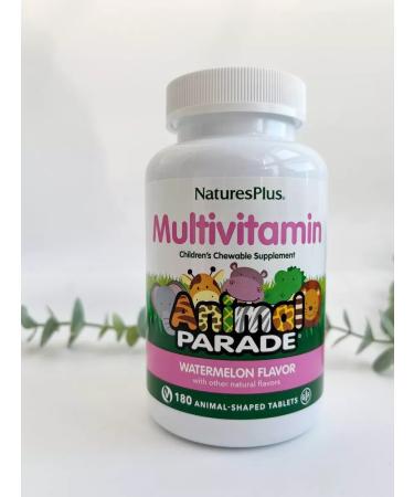 Natures Plus Animal Parade Multivitamins for children Arbuz 180 Tab - Buy Online on GoSupps.com