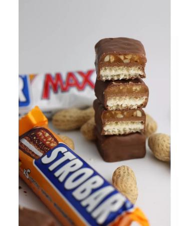 N'Medov Chocolate bar with a walnut Strobar Max 60 grams 18 pieces - Buy Online on GoSupps.com