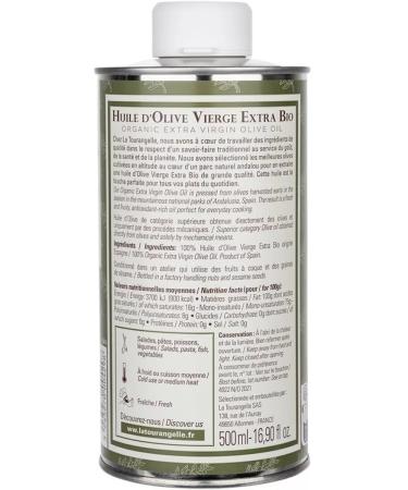 La Tourangelle Olive olive Extra Virgin Unrefined 500 ml - Buy Online on GoSupps.com