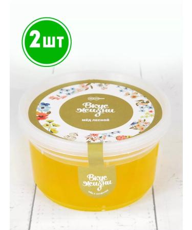 bee lab Lesnoy honey in a plastic bank New 300 gr. 2pcs