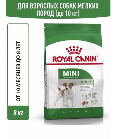 ROYAL CANIN Dry Mini Adult food for small dogs from 10 months 8 kg
