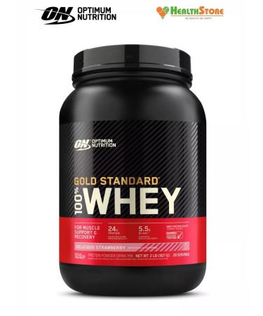 Optimum Nutrition Protein Gold Standard 100% Whey 909 g - tasty strawberries