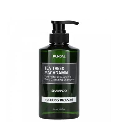Kundal TEA Tree & Macadamia 500ml Cherry Blossom Shampoo