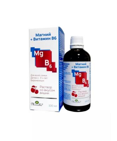bee lab Magnesium B6 solution with cherry taste 3+ 100 ml