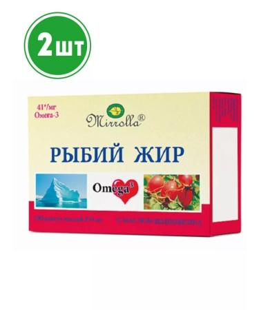 bee lab Fish oil with rosehip oil Mirrolla 100 caps. 2pcs