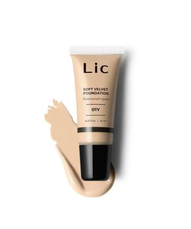 Lic Facial Tonal Face Cream Soft Velvet Foundation 01y 10ml - Buy Online on GoSupps.com