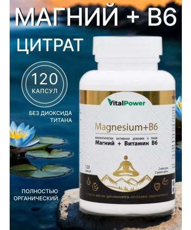 Vital Power Magnesium citrate with vitamin B6 - Buy Online on GoSupps.com