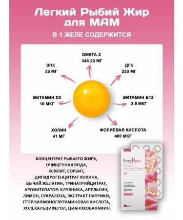 easyVit Omega 3 vitamin D3 folic acid 400 g for pregnant women - Buy Online on GoSupps.com