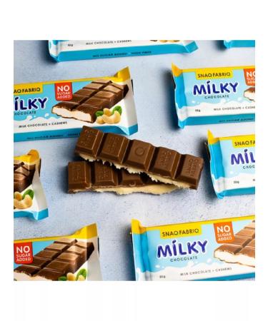 Snaq Fabriq Milky Chocolate Milk Cocolate Hydroc 12pcs x 55g - Buy Online on GoSupps.com