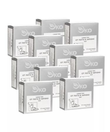 Ecotex Remedy for sweat and smell of the legs 10 pcs*10