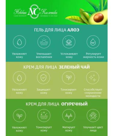 Nevskaya Cosmetics A set of face creams toning - Buy Online on GoSupps.com