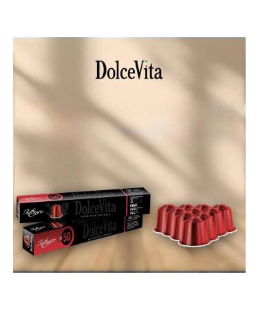 Nespresso DolceVita Coffee in Dolce Vita Intenso Aluminium 10 pcs - Buy Online on GoSupps.com