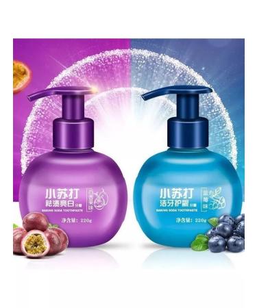 Toothpaste with the taste of Marakuya and blueberries 2 pieces