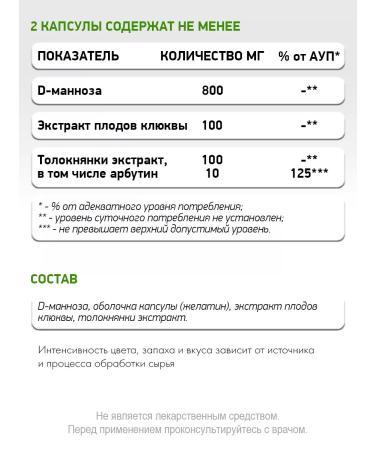 NaturalSupp D-mannose 400 mg prevention cystitis 60 capsules - Buy Online on GoSupps.com