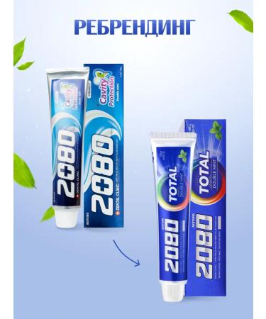 Dental Clinic 2080 Set of toothpaste mint 120 g 2 pcs - Buy Online on GoSupps.com