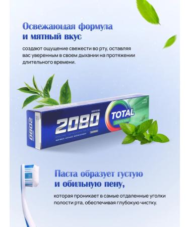 Dental Clinic 2080 Set of toothpaste green tea 120 g 2 pcs - Buy Online on GoSupps.com