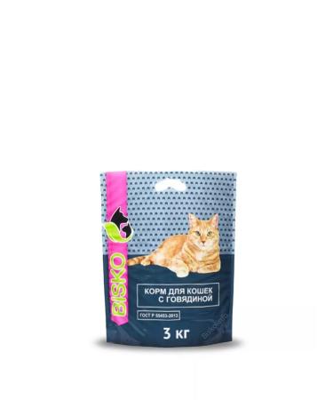 Bisco with beef for cats 3 kg