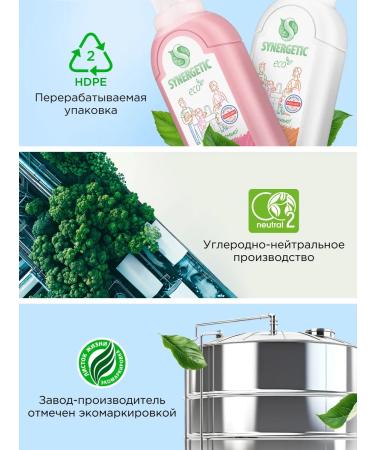 SYNERGETIC Set of liquid soap for hands and body mix 500 ml x 6 pcs - Buy Online on GoSupps.com