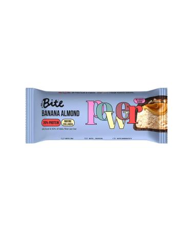 Bite Protein-bars without sugar banana-mindal 16 pcs - Buy Online on GoSupps.com