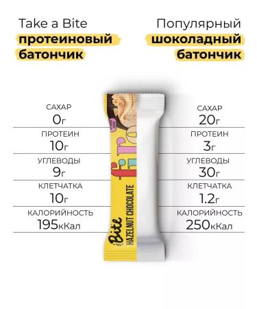 Bite Protein bars without sugar hazelnut 16 pcs - Buy Online on GoSupps.com
