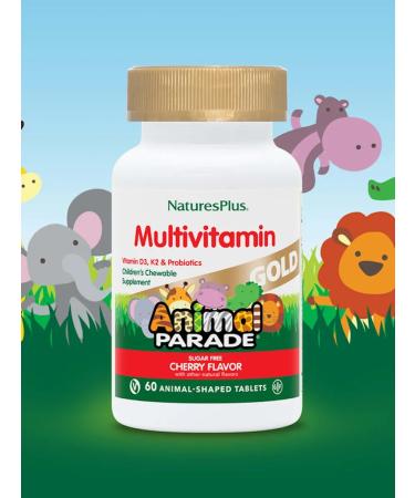 Nature's Plus Animal Parade multivitamins for children Cherry 60 table - Buy Online on GoSupps.com