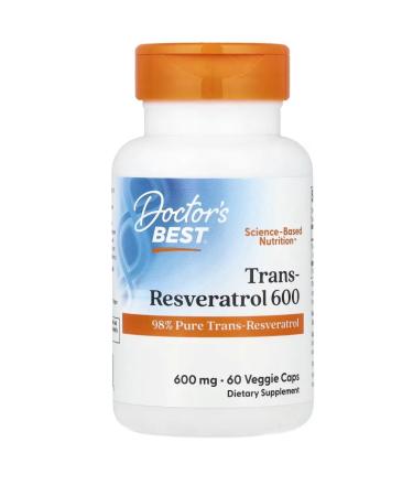 Doctor's Best Highly effective trans resveratrol 600 600 mg 60 capsules