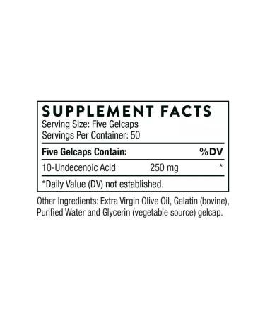 Thorne Research Undecilent acid Formula SF722 250 capsules - Buy Online on GoSupps.com