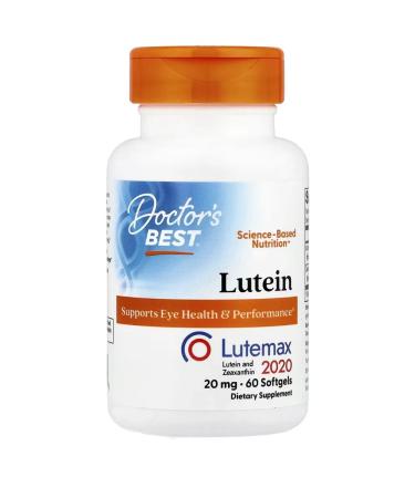 Doctor's Best Luthein with Lutemax 2020 20 mg 60 tablets