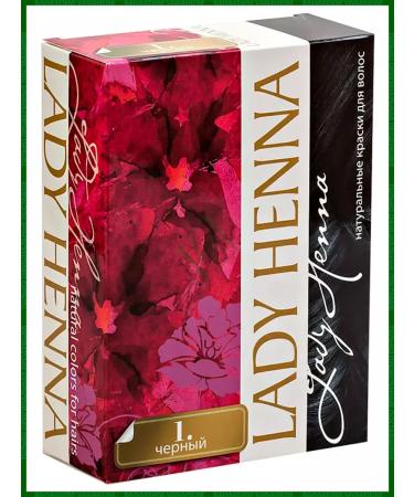 Lady Henna Hair dye # 1 black