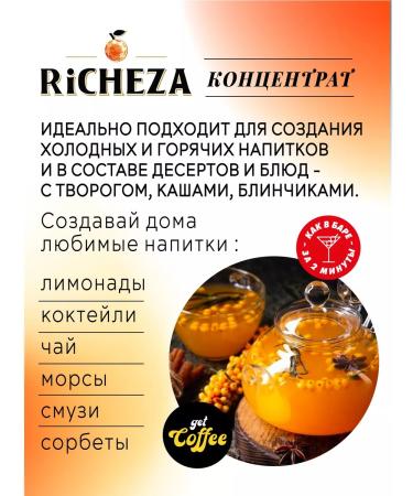 RiCHEZA Concentrate for sea buckthorn drinks 1 kg - Buy Online on GoSupps.com