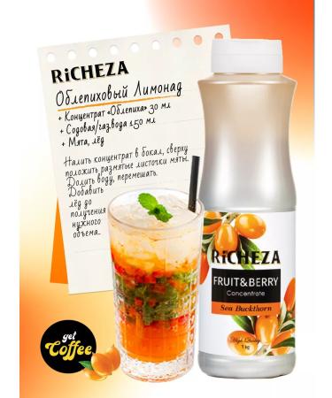 RiCHEZA Concentrate for sea buckthorn drinks 1 kg - Buy Online on GoSupps.com