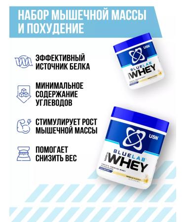 USN Blulab 100% Premium Whey Protein Vanil 454 g - Buy Online on GoSupps.com