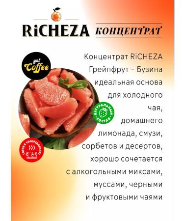 RiCHEZA Concentrate for drinks Grapefrut Buzin 1 kg - Buy Online on GoSupps.com