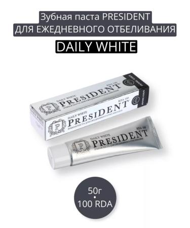PRESIDENT Daily White toothpaste