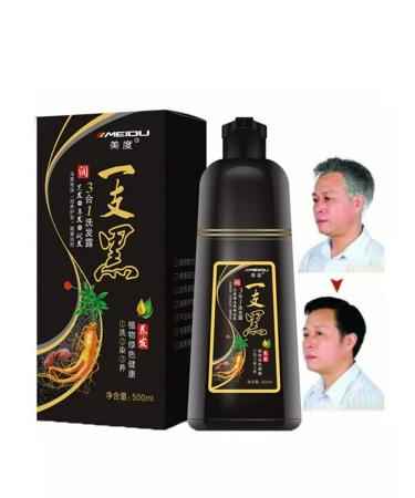 MEIDU Shampoo-color against gray hair (black) - Buy Online on GoSupps.com