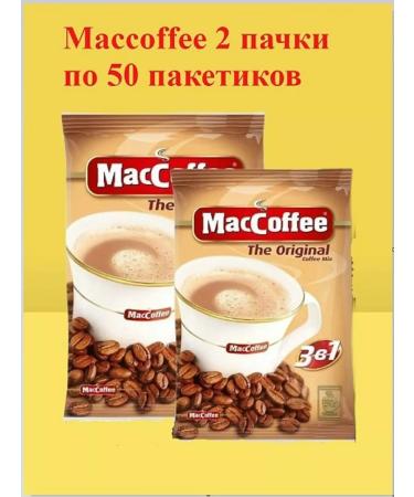MacCoffee maccof 2 packs of 50 packets of coffee soluble 3B1 - Buy Online on GoSupps.com