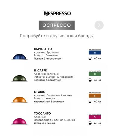 Nespresso Ristretto Intenso - Coffee in Vertuo capsules - Buy Online on GoSupps.com
