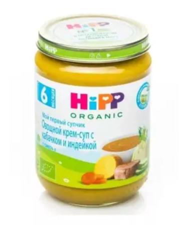 Hipp Vegetable cream-SUP with a turkey from 6 months 190. x 6 pcs - Buy Online on GoSupps.com