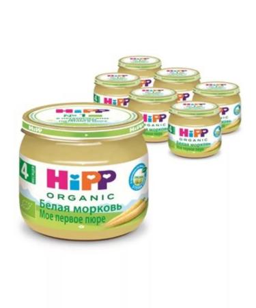 Hipp Puree white carrots-from 4 months-80g.-6pcs - Buy Online on GoSupps.com