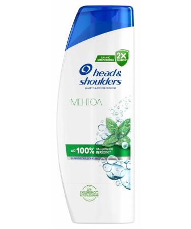 Head & Shoulders Hair shampoo against dandruff menthol 2 pcs 400 ml - Buy Online on GoSupps.com
