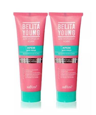 Belita Young face cream impeccable skin 50 ml. Tububa 2pcs
