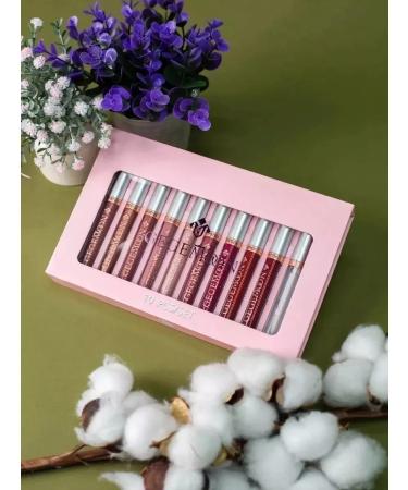 SAMURAY Set of matte lipsticks and lip glosses 10 pcs - Buy Online on GoSupps.com