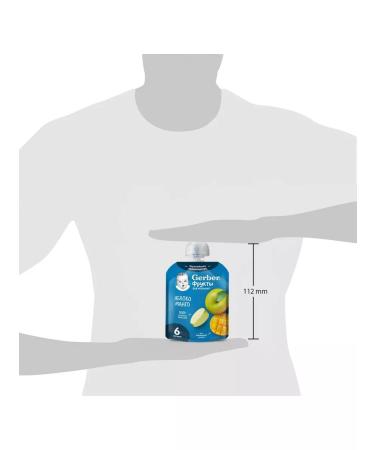Gerber Children's fruit mashed potatoes the taste of apple-mango from 6 months. 90g - Buy Online on GoSupps.com