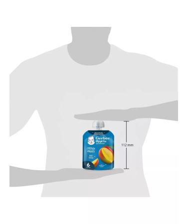 Gerber Children's fruit mashed potatoes taste ripe mangoes from 6 months. 90g - Buy Online on GoSupps.com