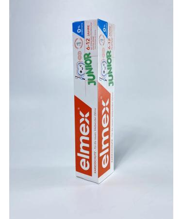 Elmex Toothpaste from caries. Strengthening 6+ 2 pcs - Buy Online on GoSupps.com